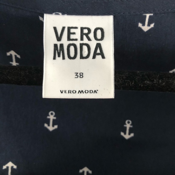 Navy anchor print dress, Vero Moda - Picture 2 of 2